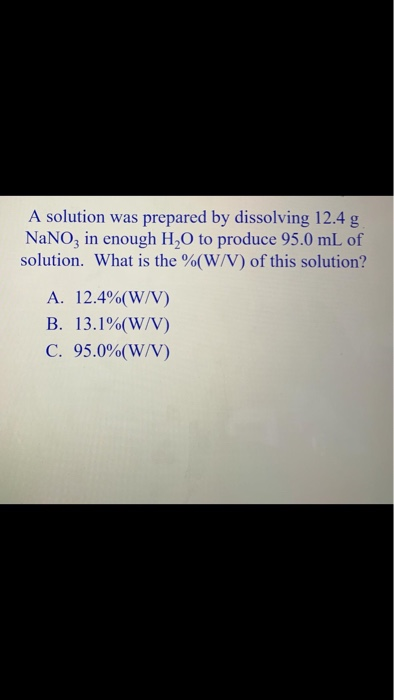 Solved How Many Grams Of Nacl In 100 Ml Solution With 10 Chegg Com