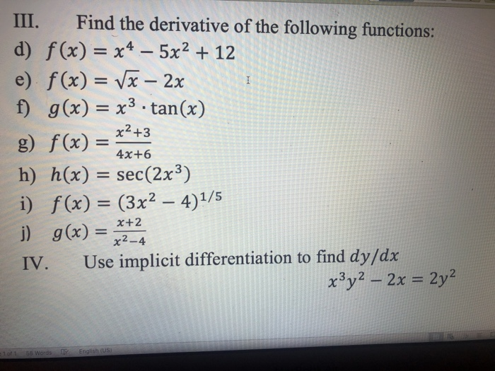 Solved I Evaluate The Following Limits Analytically 2 X Chegg Com