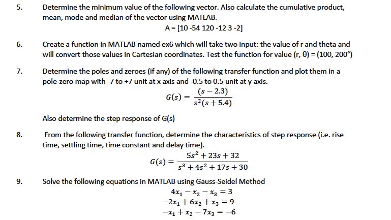 Solved Determine The Minimum Value Of The Following Vecto Chegg Com