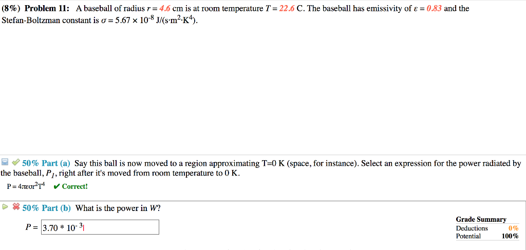 Solved 8 Problem 11 A Baseball Of Radius R 4 6 Cm Is Chegg Com