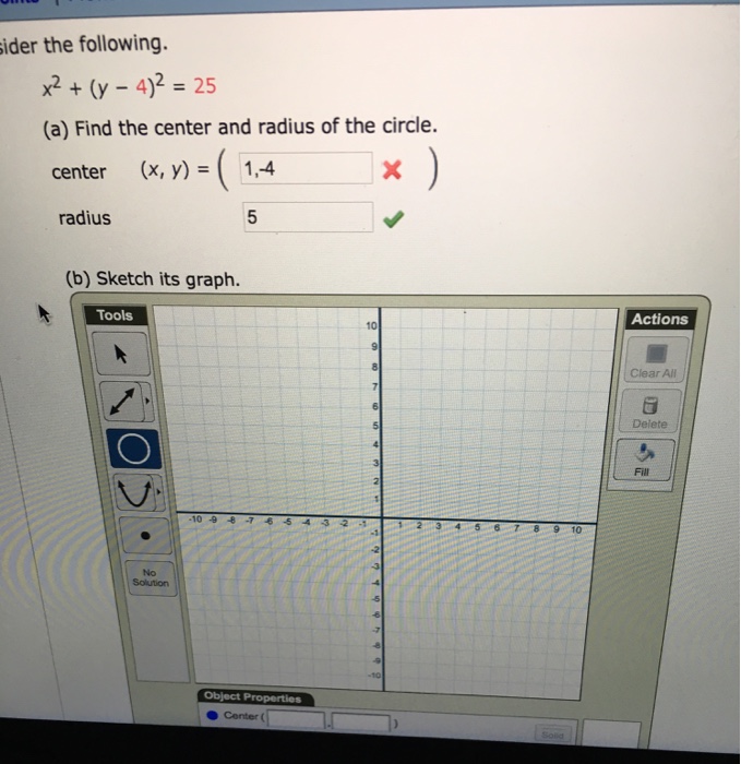 Solved Consider The Following X 2 Y 4 2 25 Find The Chegg Com