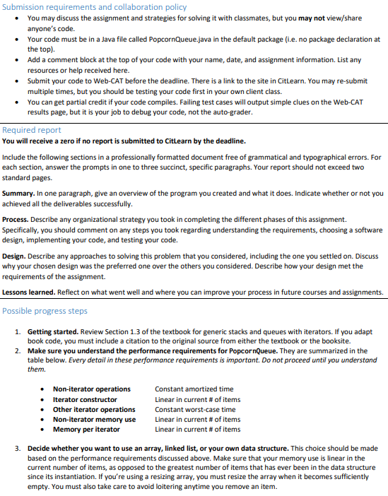 Submission requirements and collaboration policy .You may discuss the assignment and strategies for solving it with classmate