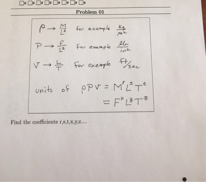 Solved Rho Rightarrow M L 3 For Example Kg M 2 P Rightarr Chegg Com