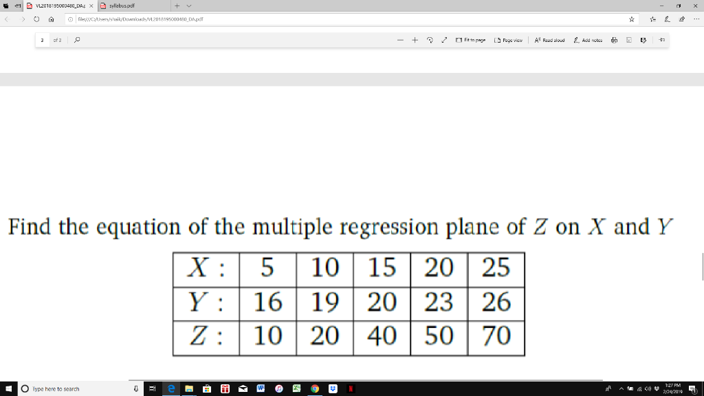 Solved Dap Find The Equation Of The Multiple Chegg Com