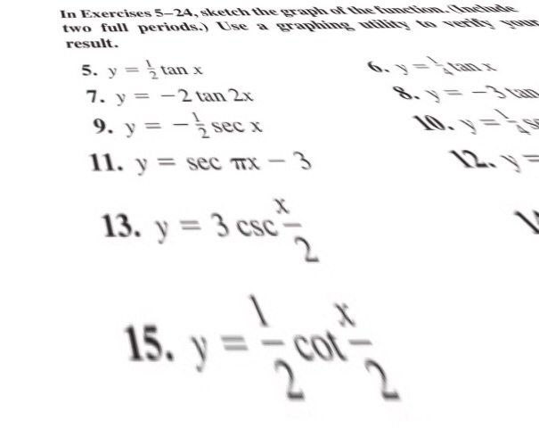 Solved In Exercises 5 24 Sketch The Graph Of The Functio