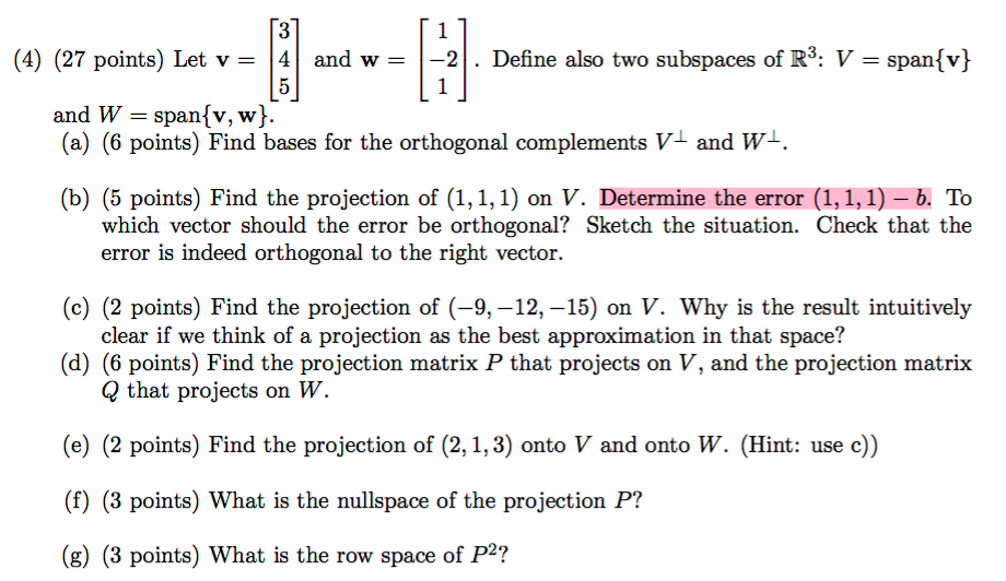 Solved 3 4 27 Points Let 4 And W2 Define Also Two S Chegg Com
