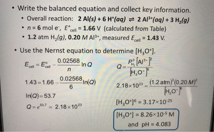 Solved Can You Explain To Me How They Got The Ln Q 53 7 Chegg Com