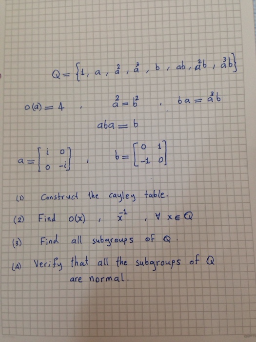 Solved Q 1 A A 2 A 3 B Ab A 2b A 3b 0 A 4 Chegg Com