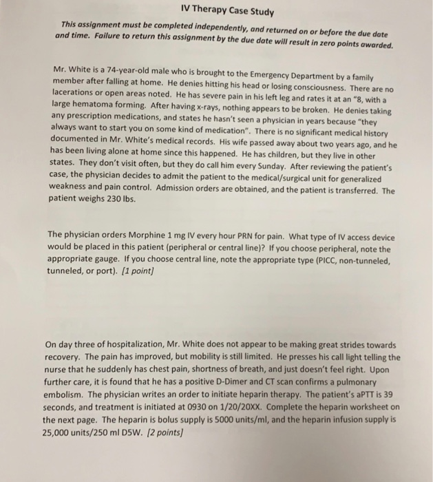 Iv therapy case study essay 08 image
