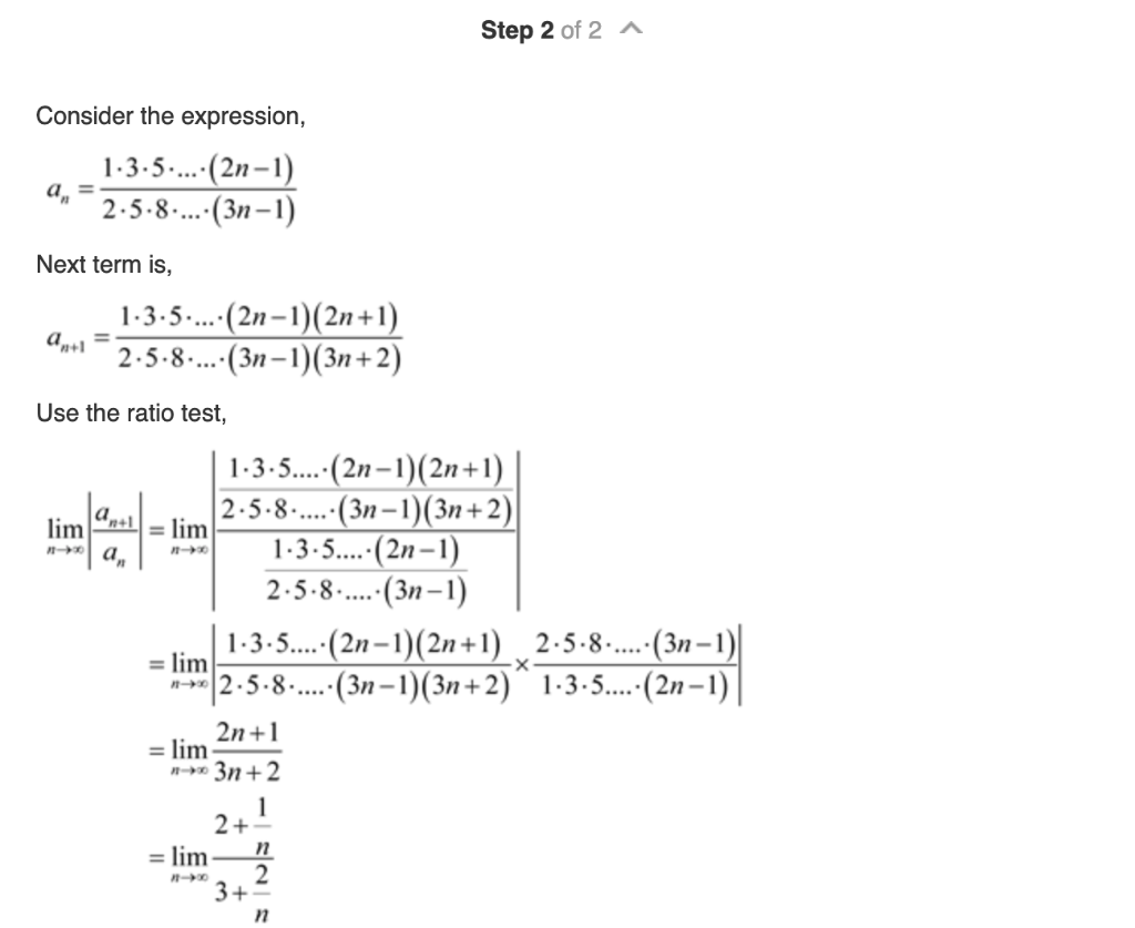 Solved For An 1 Why Is It Equal To 2n 1 2n 1 Chegg Com