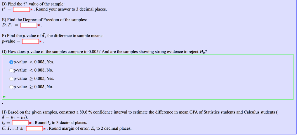 Solved Is Statistics easier than Calculus? A math course is 