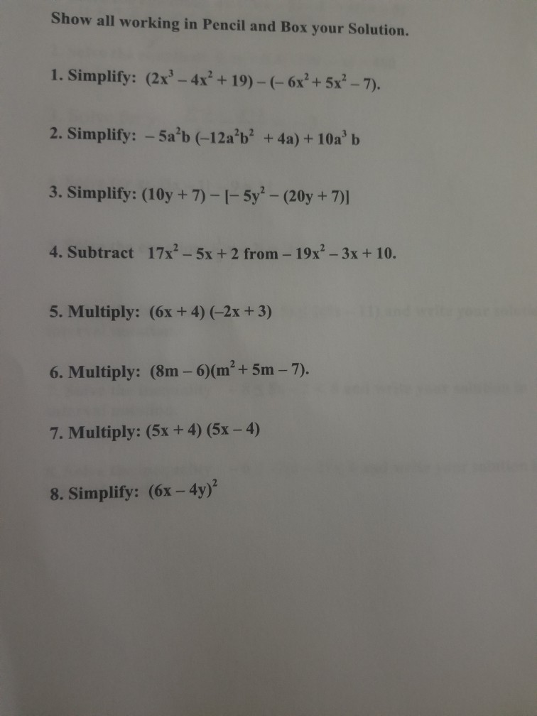 Please Answer The Questions 1 2 3 4 5 6 7 8 By Chegg Com