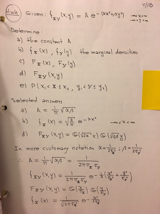 Solved Wk Given A E Determine Ay The Constant A B Fx X Chegg Com