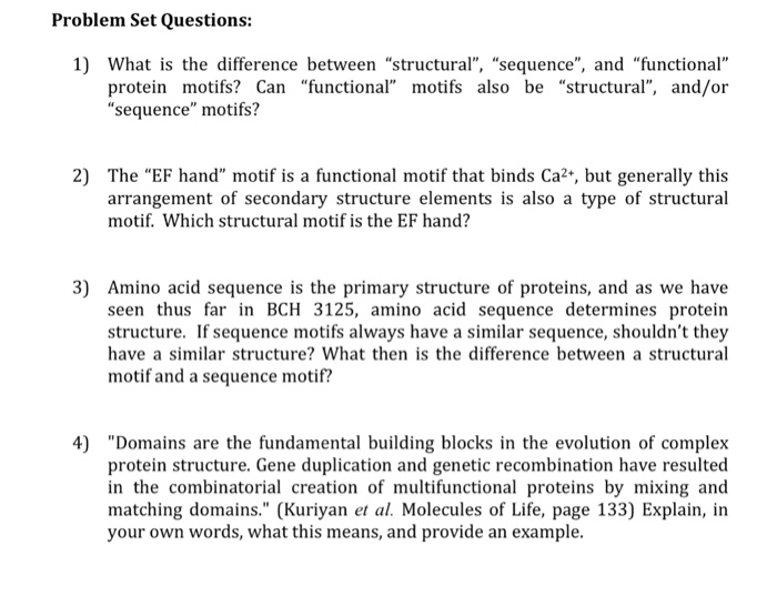 protein structural motifs