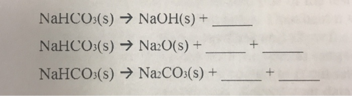 Nahco3 balanced equation picture