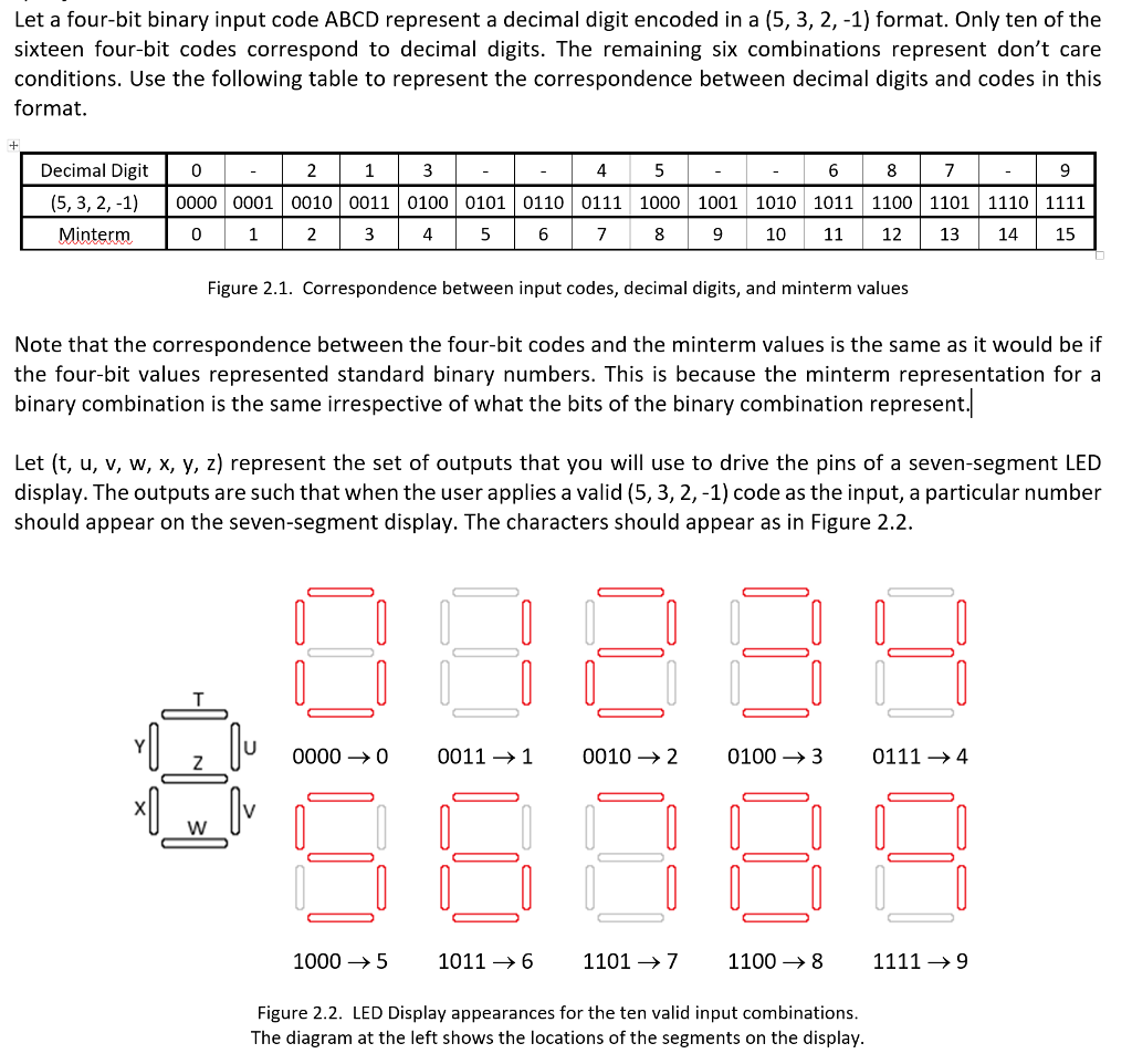 Let A Four Bit Binary Input Code Abcd Represent A Decimal Digit Encoded In A Let A Four Bit Binary Input Code Abcd Represent A Decimal Digit Encoded In A