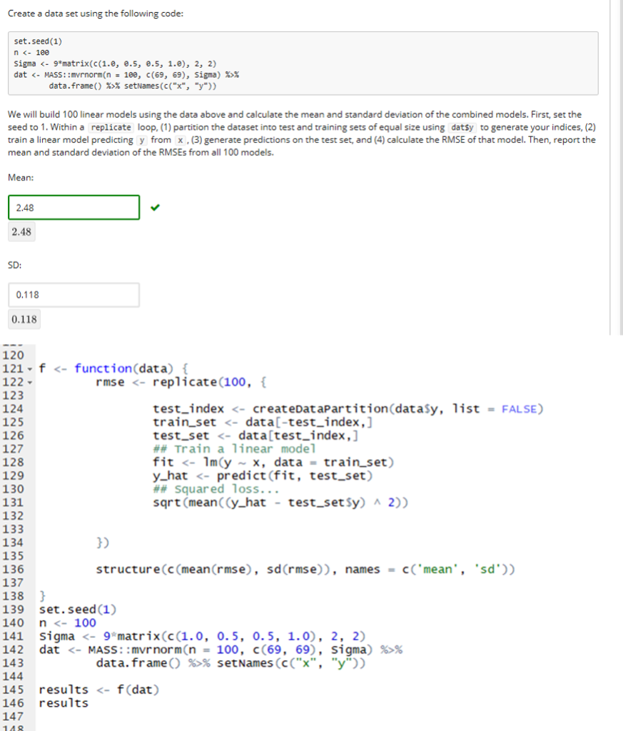 machine learning in r example