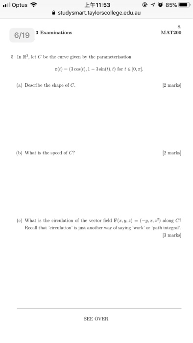 Solved Ef1153 Studysmarttaylorscollegeeduau I Optus