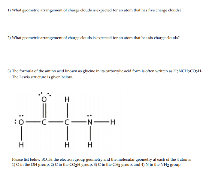 h2nch2cooh lewis structure glycine