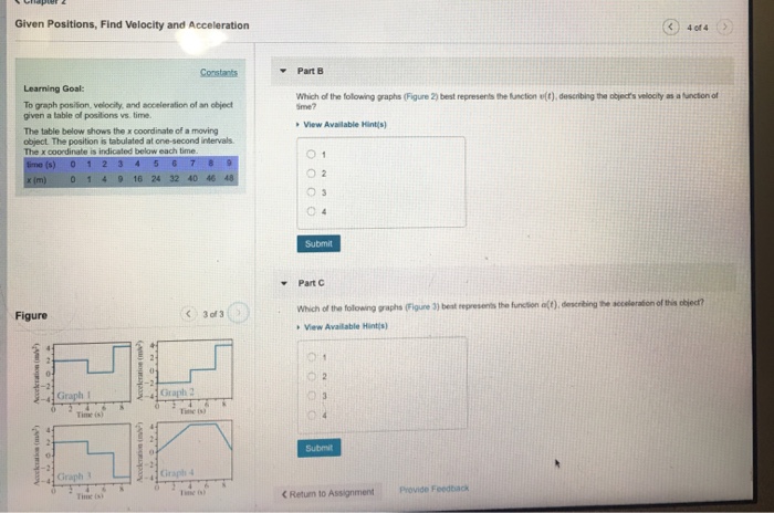 Position velocity, acceleration calculator picture