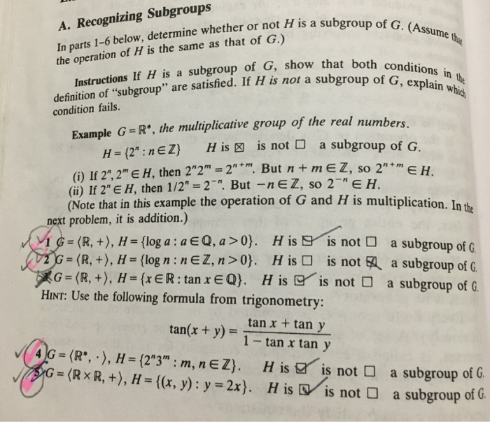 Solved In Parts 1 6 Below Determine Whether Or Not H Is Chegg Com