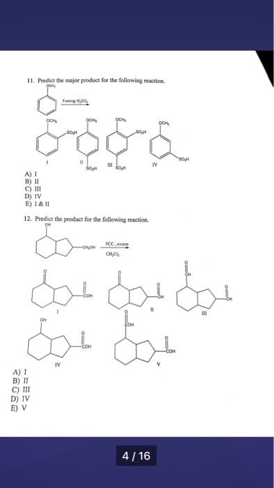 Predict The Major Product For The Following Reaction Chegg Com