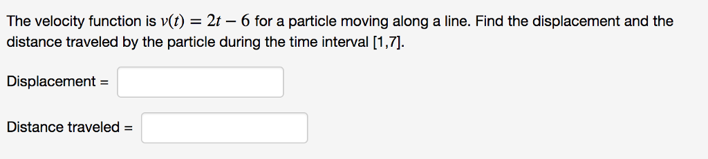 5.4 particle motion ap calculus algebra