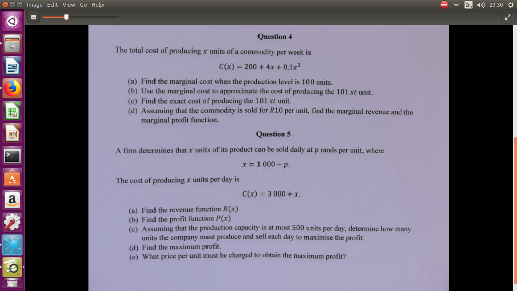 Solved O 23 30 Oe Image Edit View Go Help En Question 4 T Chegg Com