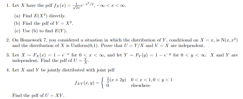 Solved L Let X Have The Pdf Fx R E Z2 2 Oo Z 00 Chegg Com
