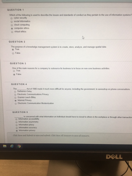 Problem 3 A computer has the following behavior when