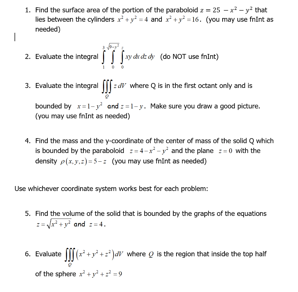 1 Find The Surface Area Of The Portion Of The Chegg Com