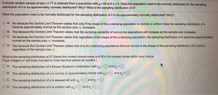 Solved A Simple Random Sample Of Size N 71 S Obtained Fro Chegg Com