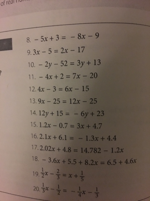 Решите уравнения 14 x 17 4. 8x-3(x+9)>=-9. 3/X-5+8/X 2. 3x/5 - 2x/8=5. 5/X-3-8/X 3.