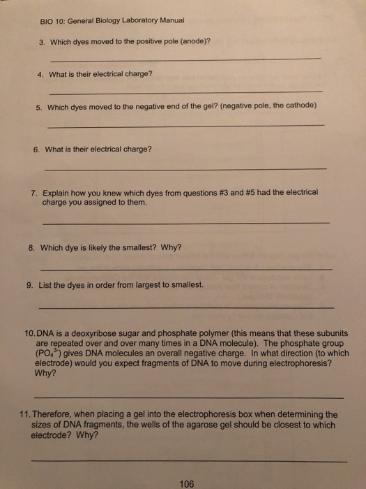 Solved BIO 10 General Biology Laboratory Manual 3. Which...