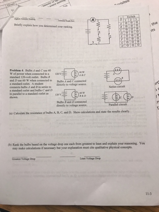 Solved Ap Physics 1 Review Packet 11 Problem 1 Each Cha Chegg Com