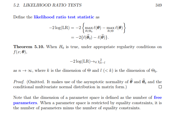 5 2 Likelihood Ratio Tests 349 Define The Likelih Chegg Com