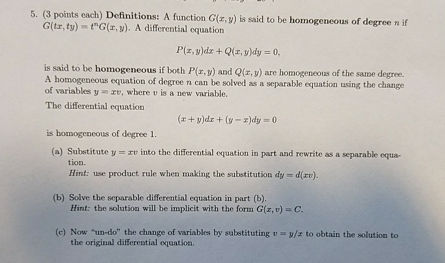 Solved 5 3 Points Each Definitions A Function G X Y Chegg Com