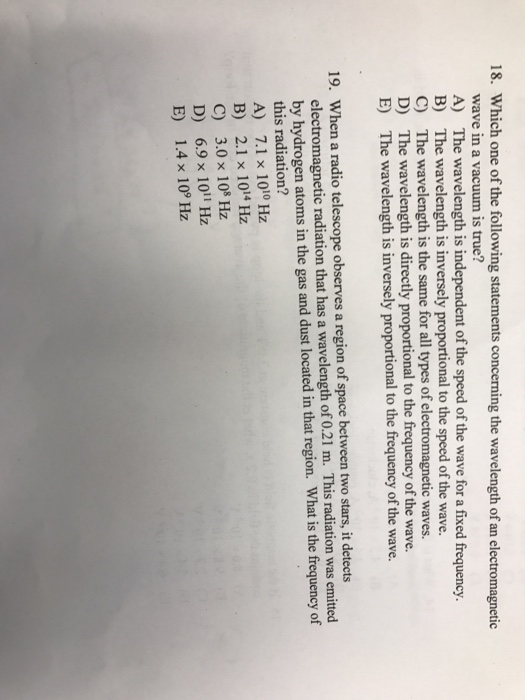 Solved Which One Of The Following Statements Concerning T