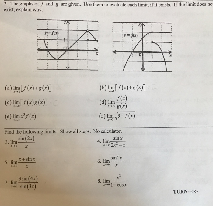 Solved The Graphs Of F And G Are Given Use Them To Evalu Chegg Com