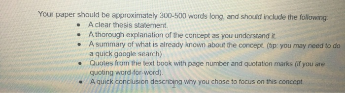 Solved Your Paper Should Be Approximately 300 500 Words Chegg Com