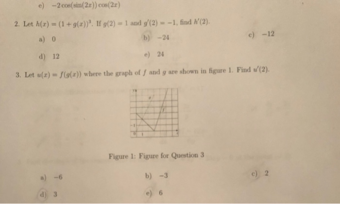 Solved E 2 Cos Sin 2x Cos 2r 2 Let H 1 S 1 G Z 3 Chegg Com