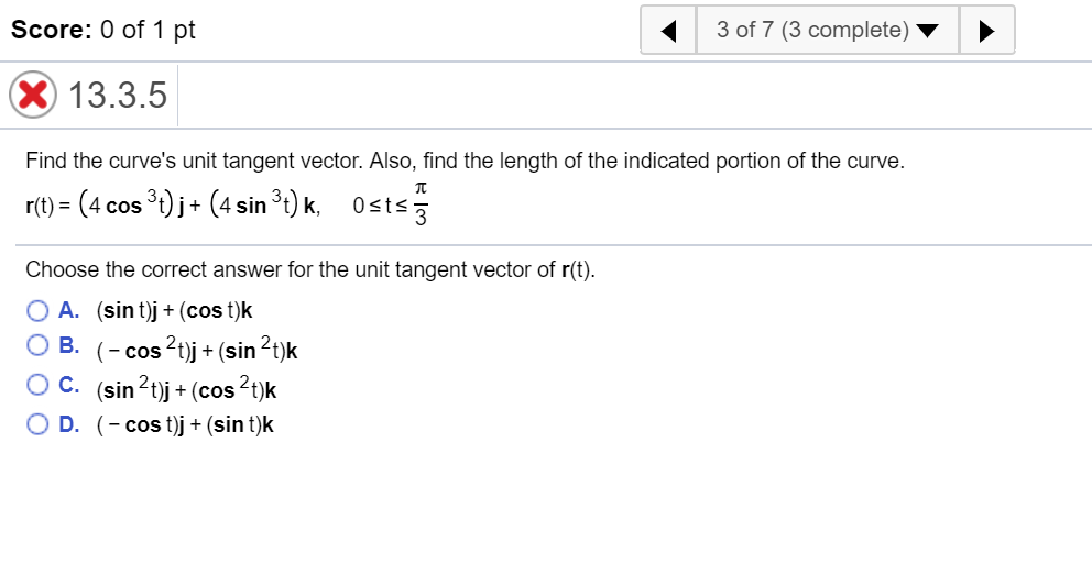 Solved Find The Curve S Unit Tangent Vector Also Find T Chegg Com