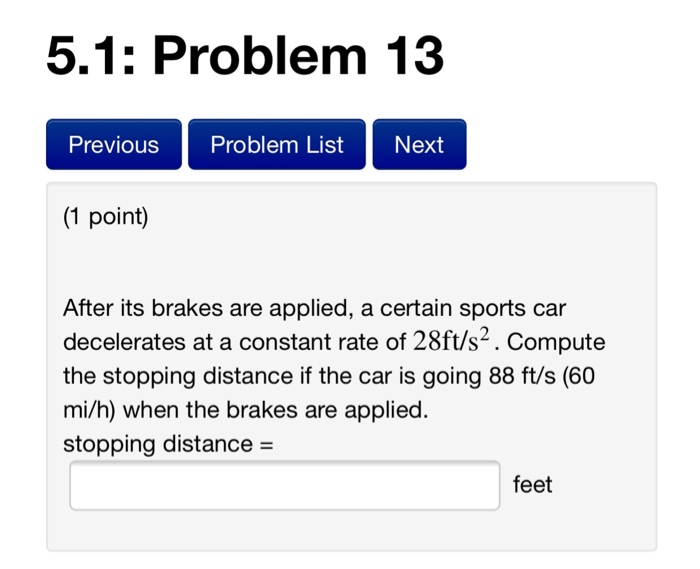 Solved 5 1 Problem 13 Previous Problem List Next 1 Poin