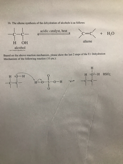 Conversion of cyclohexanol to cyclohexene image