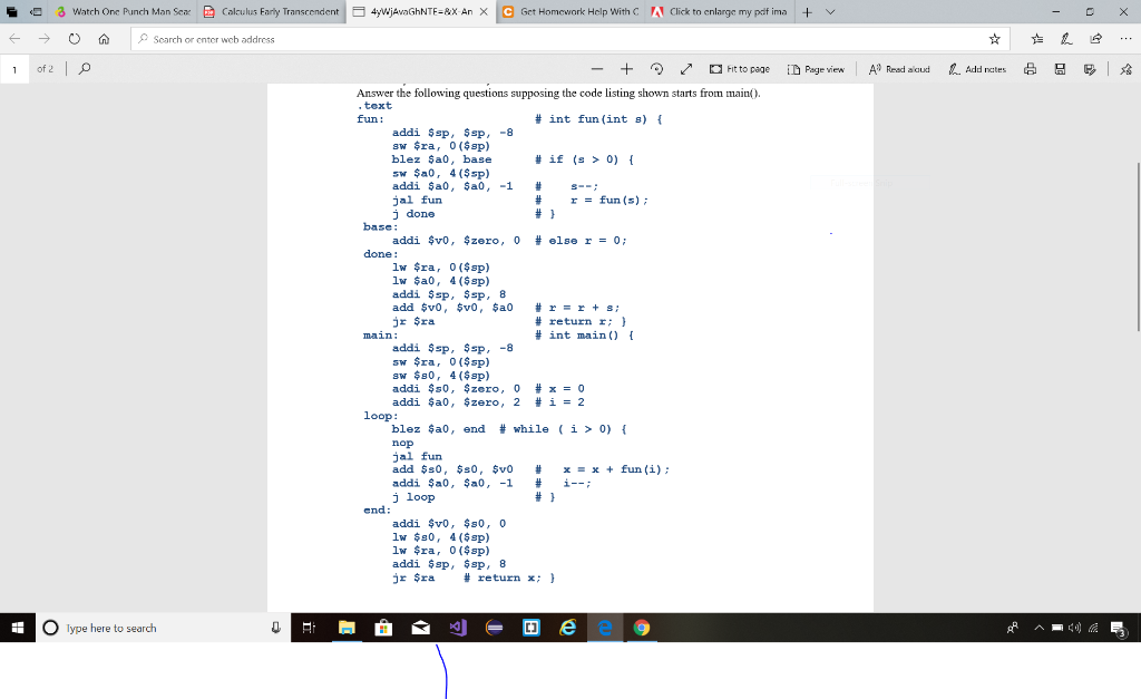 & Calculus Early Transcendent. e Get Homework Help WithC N click to enlarge my pdf ima 3 Watch One Punch Man Se芷 4yw A GhNTF