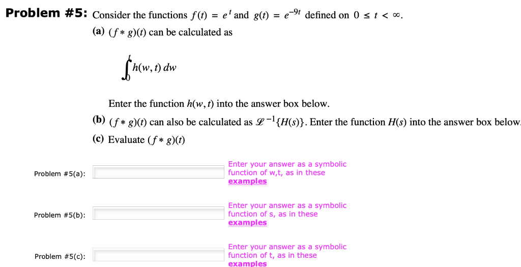 Solved Problem 5 Consider The Functions F E And G Chegg Com