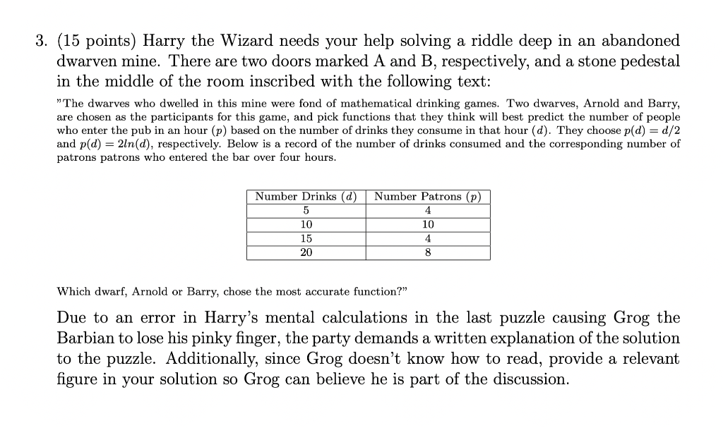 Solved Harry The Wizard Needs Your Help Solving A Riddle