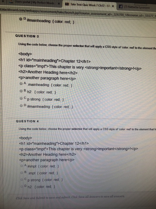 Solved Question 1 Which Css Property Allows Us To Add A S