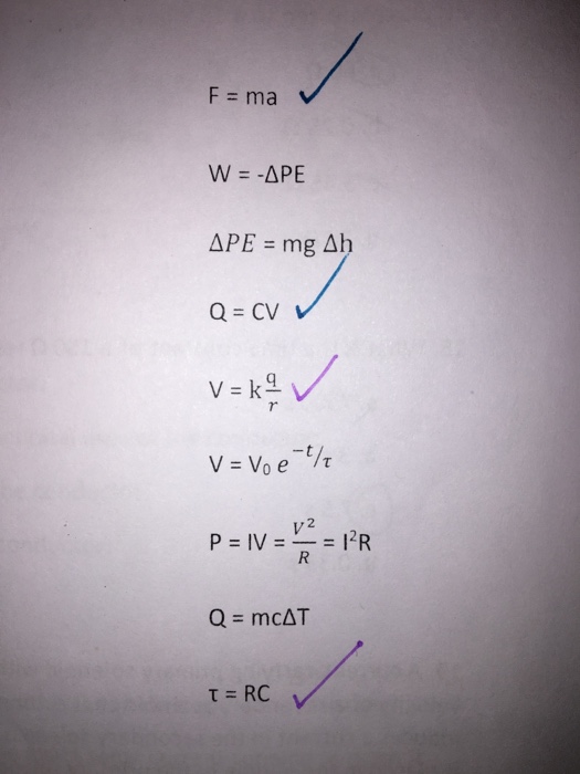 F Ma W Delta Pe Delta Pe Mg Delta H Q Cv Chegg Com