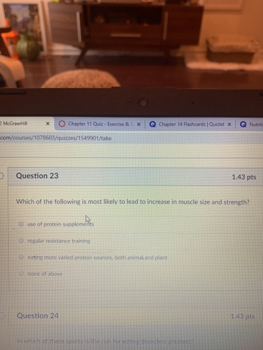 Strength Training Exam Weightlifting Flashcards Quizlet >> Solved 2 Mcgrawhill O Chapter 11 Quiz Exercise S Q Ch Strength Training Exam Weightlifting Flashcards Quizlet >> Solved 2 Mcgrawhill O Chapter 11 Quiz Exercise S Q Ch